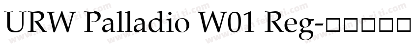 URW Palladio W01 Reg字体转换